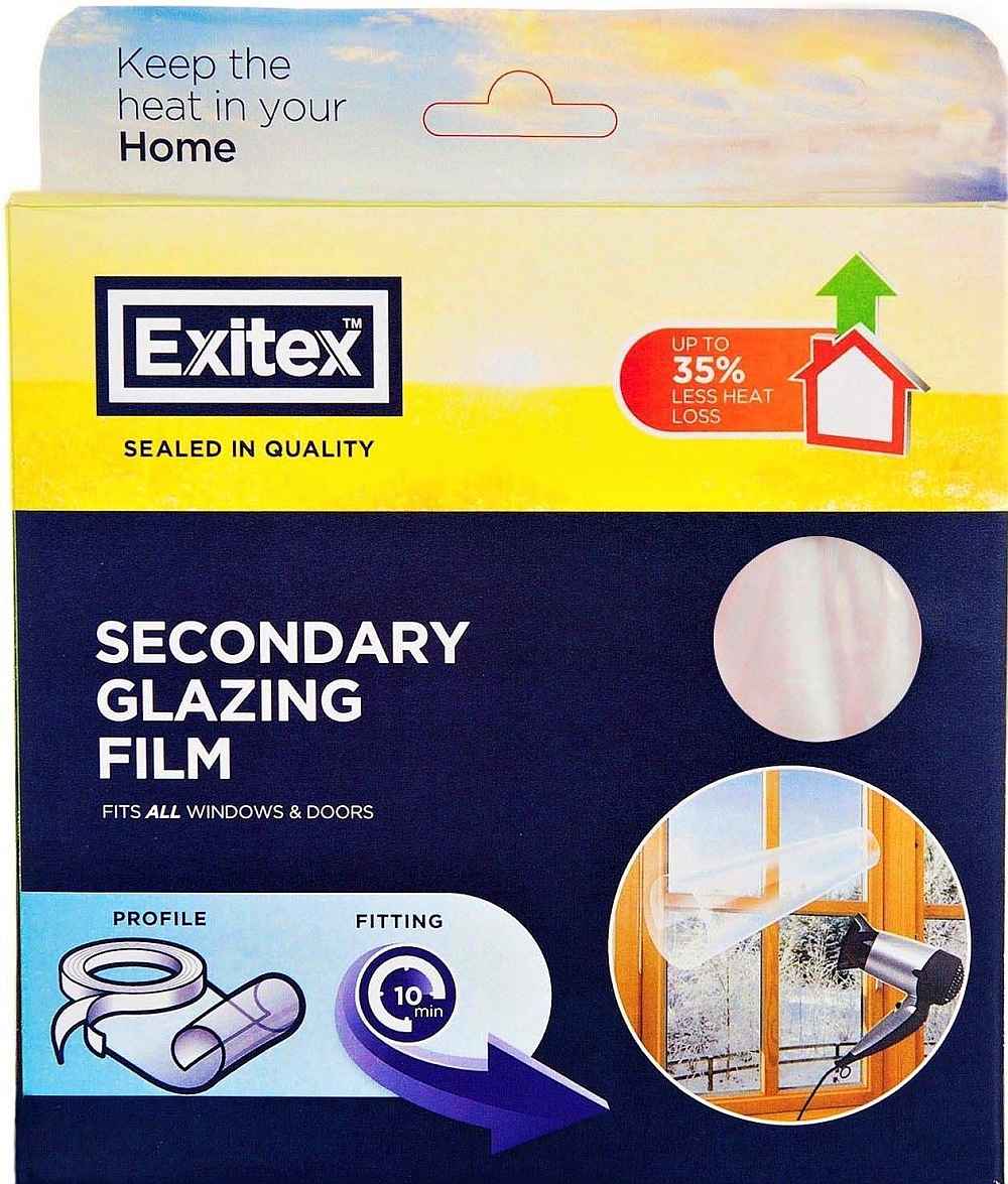 Exitex Draught Seal Insulating Glazing Film - 4.5m2