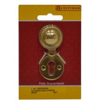 Centurion 1 1/4" Brass Georgian Covered Escutcheon