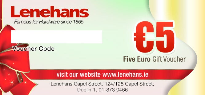 Lenehans Gift Vouchers €5
