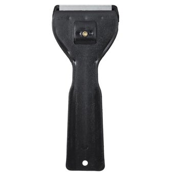 Glass Ceramic Hob Scraper with 5 Spare Blades – Assorted Colours – Non-Scratch Induction Cleaner Tool