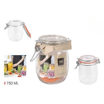 Glass Clip Jar 750ml