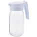 Glass Pitcher with White Flip Lid 1L