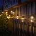 GloBulb Solar String Lights Set of 20 | Warm White Outdoor Party & Garden Lighting