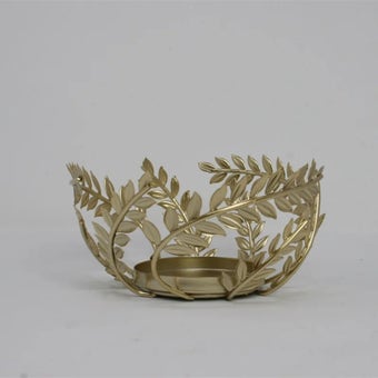 Gold Candle Cradle 8cm
