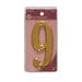 Gold Effect Numeral 9 - 75mm