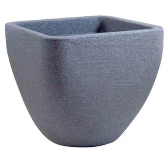 Sankey Square Top Round Base Planter Granite