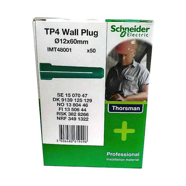 Thorsman Green TP4 Wall Plugs - Box of 50