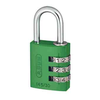 Abus 145/30 30mm Green Combination Padlock