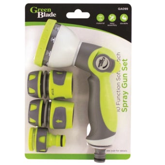 Green Blade 10 Function Soft Touch Spray Gun Set