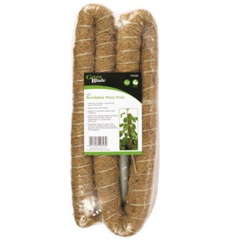 Green Blade 2 Piece 48 Inch Bendable Moss Pole for Climbing Plants – Flexible Plant Support for Indoor and Outdoor Use