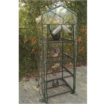 Green Blade 4-Tier Mini Greenhouse – Compact & Durable for Small Space Gardening