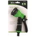 Green Blade 8 Function Adjustable ABS Garden Spray Nozzle with Soft Grip and Locking Clip