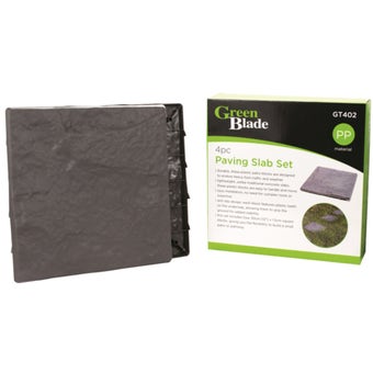 Green Blade 4 Piece Paving Slab Set – Lightweight Anti-Slip Patio Blocks