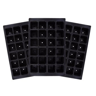 Green Blade Seed 24 Cell Seed Trays I Black I Pack of 3