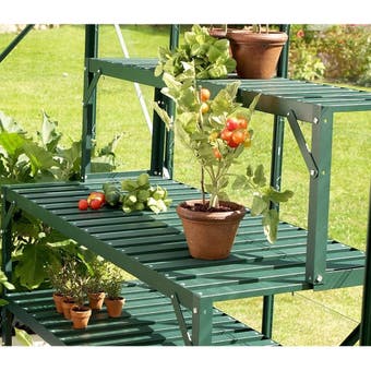 Vitavia Aluminium Top Tier Staging - Green 121cm x 28cm x 39cm