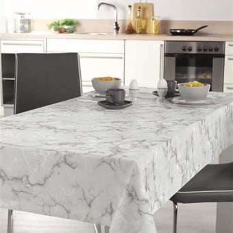Grey Marble Oil Cloth - Price per metre