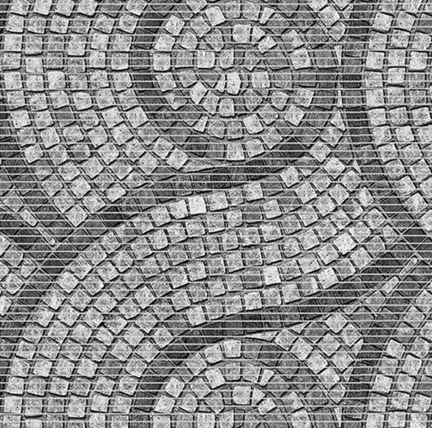 Grey Mosaic Swirl Anti-Slip Floor Mat - Price Per Metre