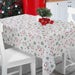 Grey reindeer Christmas Oilcloth - Price per metre