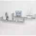 2 Tier Floating Wall Shelf - Light Grey