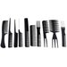 Hairdressing Combs Set – 10 Piece Professional Styling Kit