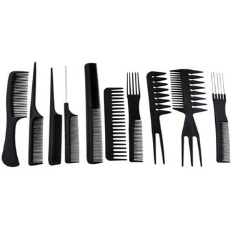 Hairdressing Combs Set – 10 Piece Professional Styling Kit