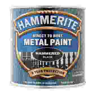 Hammerite Direct To Rust Metal Paint - Hammered Black 2.5L
