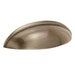 Antique Brass Shaker Cup Handle Set 88mm – Classic Drawer and Cabinet Pulls I Pack of 2