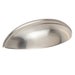 Satin Nickel Shaker Cup Handle Set 88mm – Classic Drawer and Cabinet Pulls I Pack of 2