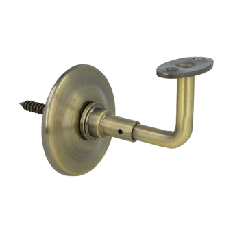 Handrail Support / Bracket Antique Brass 70mm