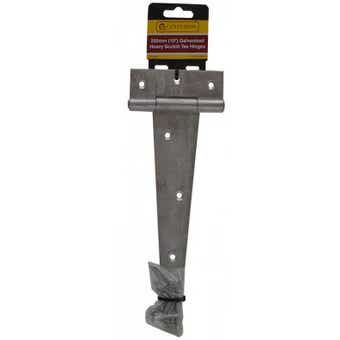 Galvanized Heavy Scotch Tee Hinges (1 pair) - 250mm (10")
