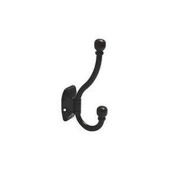 90mm EXB Ball End Hat & Coat Hook Black Finish