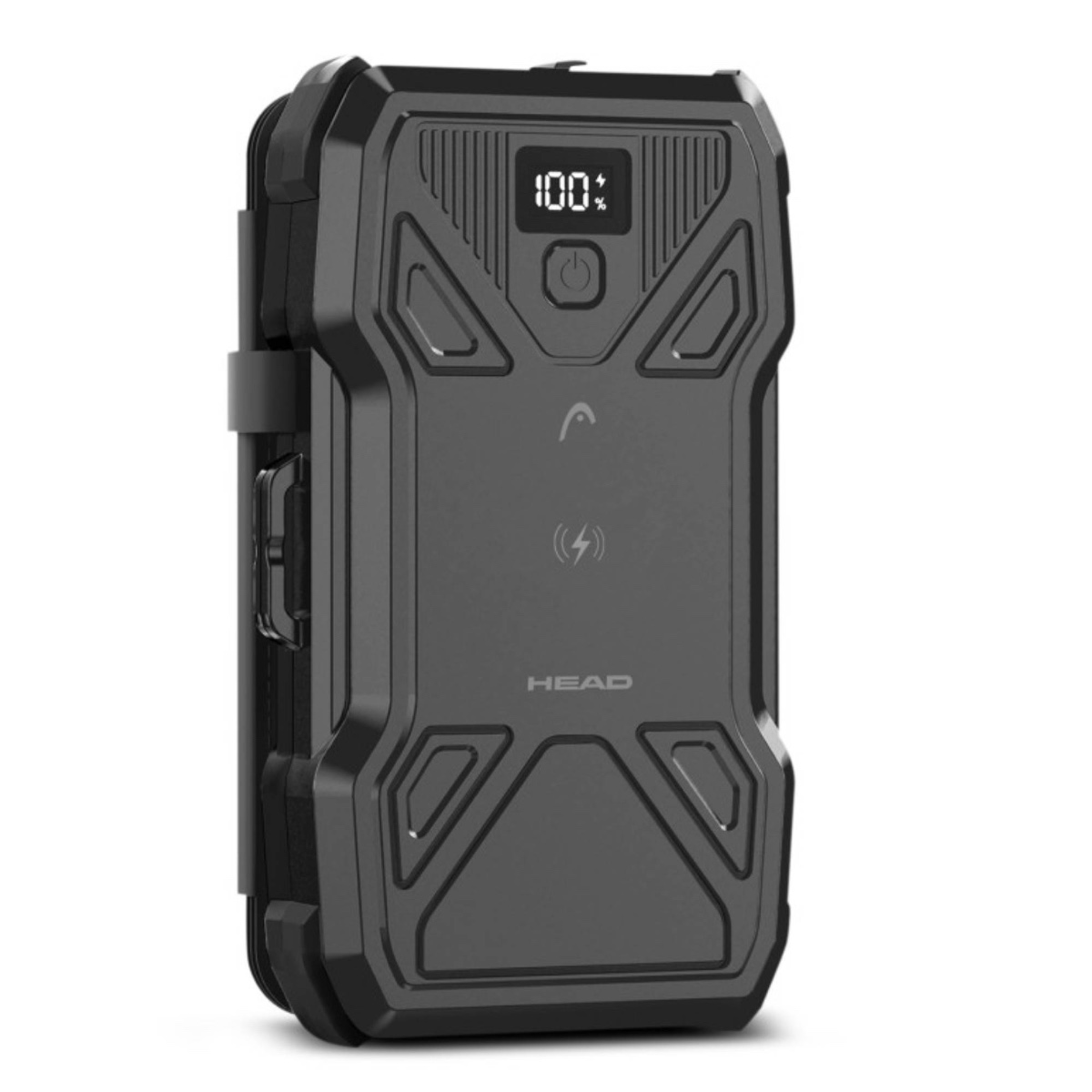 HEAD Solar Power Bank 10000mAh 22.5W Fast Charge Wireless Charging Outdoor Portable Charger Black