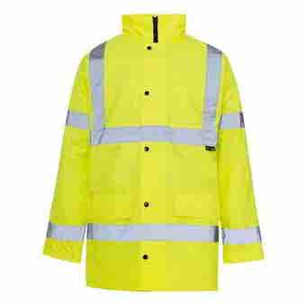 Hi Vis Yellow Parka - Large