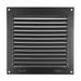 High Quality Aluminium Black Vent 100x100mm