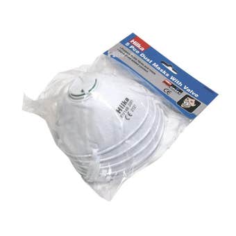 Hika 5 Piece Dust Masks with Valve FFP1