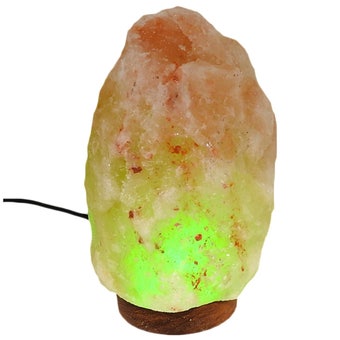 Himalayan USB Natural Salt Lamp – Multi-Colour Air-Purifying Crystal Lamp