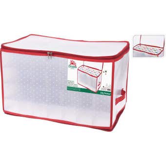 Holly Jolly Zipped Christmas Storage Box