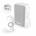 Honeywell Wireless Plug In Doorbell with Push Button - White