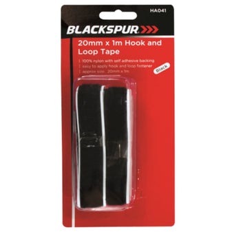 Hook & Loop Tape 20mm x 1m - Black