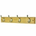 Headbourne 4-Heavy Duty Chrome Hooks On Pine Backing