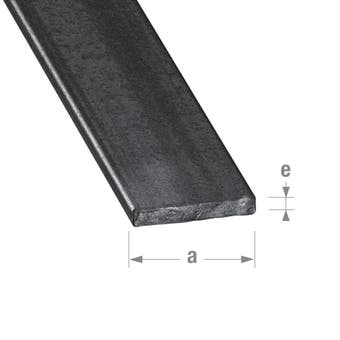 Hot Rolled Steel Flat Bar - 10mm x 4mm x 2m