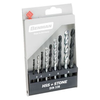 Benman 9pc Assorted Drill Bit Set