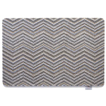 Hug Rug Candy Portland Zig Zag Indoor Door Mat 50cm x 75cm – Eco Friendly Washable Non Slip Recycled Barrier Mat