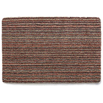 Hug Rug Plain Candy Stripe Recycled Indoor Barrier Mat for Dirt and Moisture Trapping I 80cm x 100cm