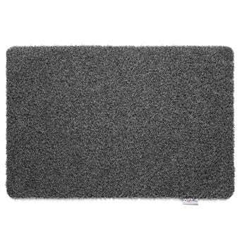 Hug Rug Plain Charcoal 80cm x 100cm – Eco-Friendly & Super Absorbent Doormat