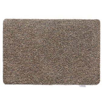 Hug Rug Plain Coffee 80cm x 100cm – Eco-Friendly & Super Absorbent Doormat