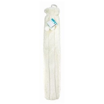 Ashley Extra Long Cream Faux Fur Hot Water Bottle