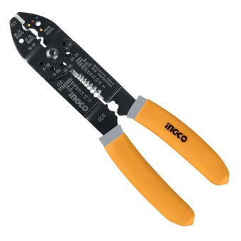INGCO 215mm Wire Stripper | Crimping & Stripping Tool, Insulated Handle