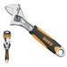 INGCO 300mm CRV Adjustable Wrench | 12" Adjustable Spanner with Soft Grip Handle