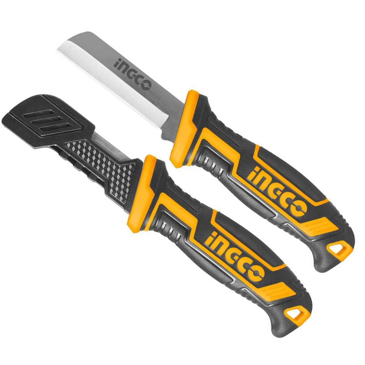 INGCO Cable Stripping Knife | Stainless Steel Blade with Protective Cover